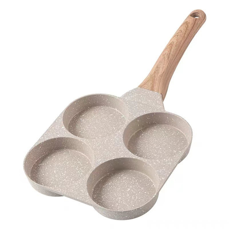 Non-stick pan with four holes