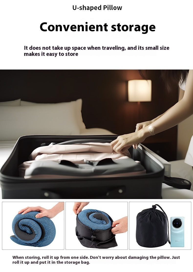 TravelEase™ – U-formet nakkepude i memory-skum til rejser